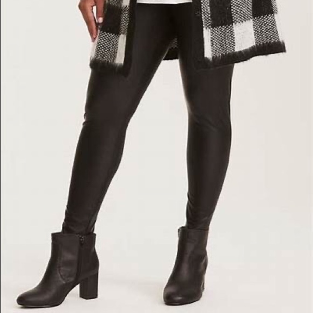 Torrid Faux Leather Leggings - Size 4